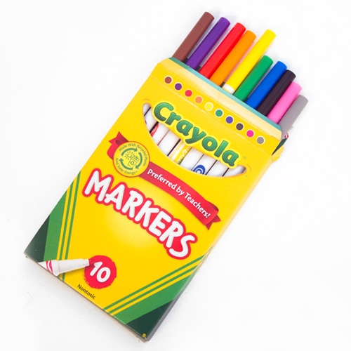 Crayola, Classic, Fine, Marker, 10 Color, Set